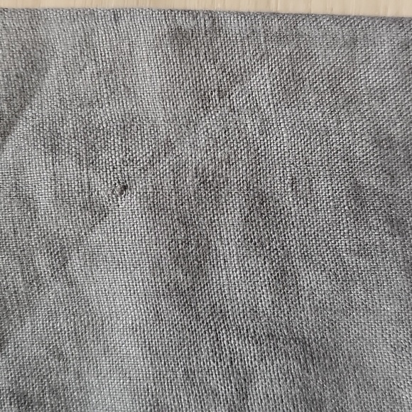 Plum Linen Garden Girl Stretchy Waistband Trousers, Small - Picture 10 of 13